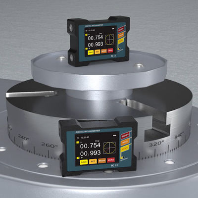 Inclinômetro digital sem fio Bluetooth para plataforma industrial de controle de ângulo