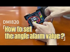 DMI820 inclinômetro digital Como definir o valor do alarme de ângulo?