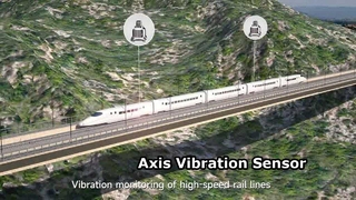 Teste de impulso do sensor de vibração do eixo AKG